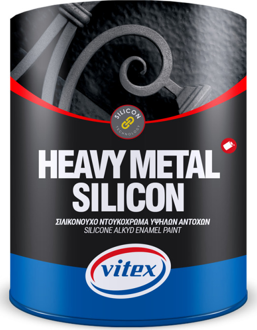 1200004 – Vitex Heavy Metal Silicone Σιλικονούχο Ντουκόχρωμα 749 Κυπαρισσί Γυαλιστερό 750ml