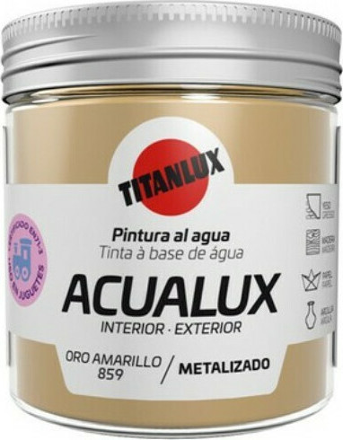 Titan Aqualux Μεταλλικό Χρώμα 100ml Χρυσό 9L2J
