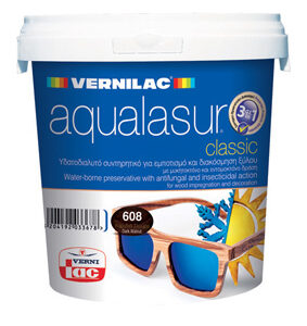 1200377 – Vernilac Aqualasur Βερνίκι Εμποτισμού Νερού 604 Καρυδιά 0.75lt