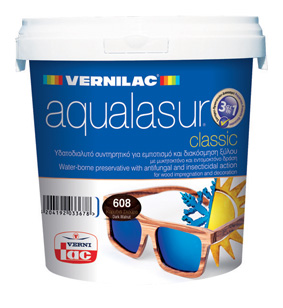 1200348 – Vernilac Aqualasur Βερνίκι Εμποτισμού Νερού 606 Μαόνι 2.5lt