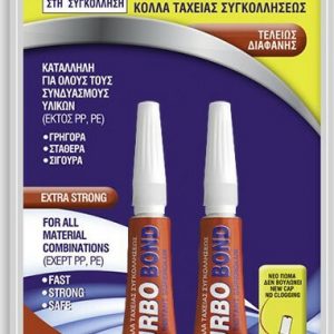 TURBO-FIX 80ml ΔΙΑΦΑΝΗ ΚΟΛΛΑ BLISTER