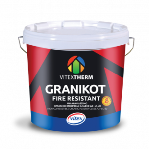 1203752 – Vitex Granikot Fire Resistant Flat Ακρυλικός Σοβάς Βάση W 25kg 1.0mm