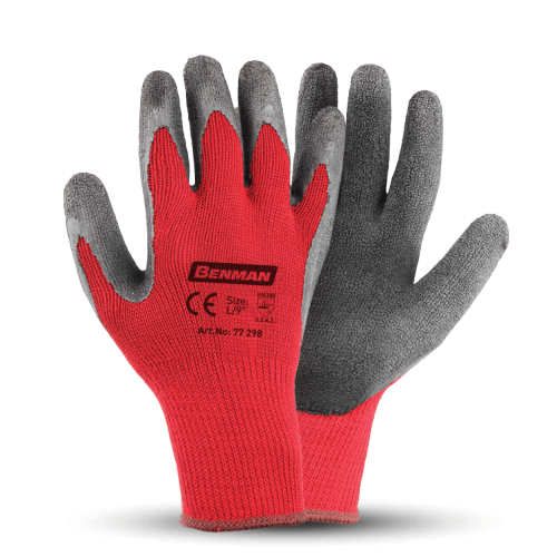 Benman Υφασμάτινα Γάντια με Επικάλυψη Latex XL/10'' - 77298