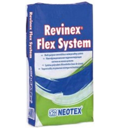 1200296 – Neotex Revinex Flex System 25kg Τσιμεντοειδές Μονωτικό