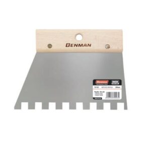 1200919 – Benman Σπάτουλα Inox Πλακάδων 200mm με Τετράγωνο Δόντι 12mm 70923
