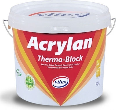 1200463 – Vitex Acrylan Thermo-Block Θερμομονωτικό Χρώμα Λευκό 10lt