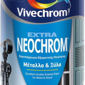 1200842 – Vivechrom Neochrom Βερνικόχρωμα Μετάλλων – Ξύλων Μαύρο 0.75lt
