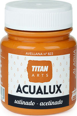 1200046 – Titan Aqualux Satin Ακρυλικό Χρώμα Ζωγραφικής Νερού 100ml Avellana 823