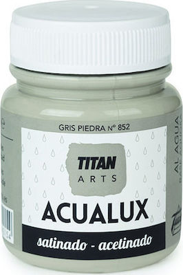 1200052 – Titan Aqualux Satin Ακρυλικό Χρώμα Ζωγραφικής Νερού 100ml Gris Piedra 852