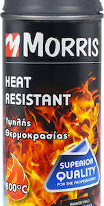 1202773 – Morris Heat Resistant Lacquer 800°C Σπρέι Βαφής Υψηλής Θερμοκρασίας Γκρι με Ματ Εφέ 400ml 28549