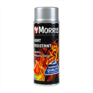 1202814 – Morris Heat Resistant Lacquer 650°C Σπρέι Βαφής Υψηλής Θερμοκρασίας Ασημί 400ml 28615