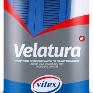 Vitex Velatura Υπόστρωμα Βερνικοχρωμάτων Για Ξύλινες Επιφάνειες Λευκό 2.5lt