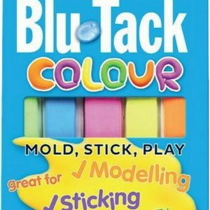 Bostik blu tack colour κόλλα επαναχρησιμοποιούμενη σε μορφή πλαστελίνης 50gr