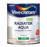 Vivechrom Radiater Aqua Χρώμα Νερού Καλοριφέρ Λευκό Gloss 0.75lt