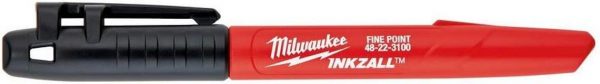 Milwaukee Μαρκαδόρος Μαύρος Λεπτής Μύτης 48-22-3100