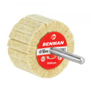 Benman Σβουράκι Λείανσης Γυαλίσματος με Αξονάκι 6mm 30x20mm Felt 72103