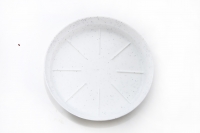 Πιάτο Γλάστρας Ν.72 21x4cm Λευκό Γρανίτη