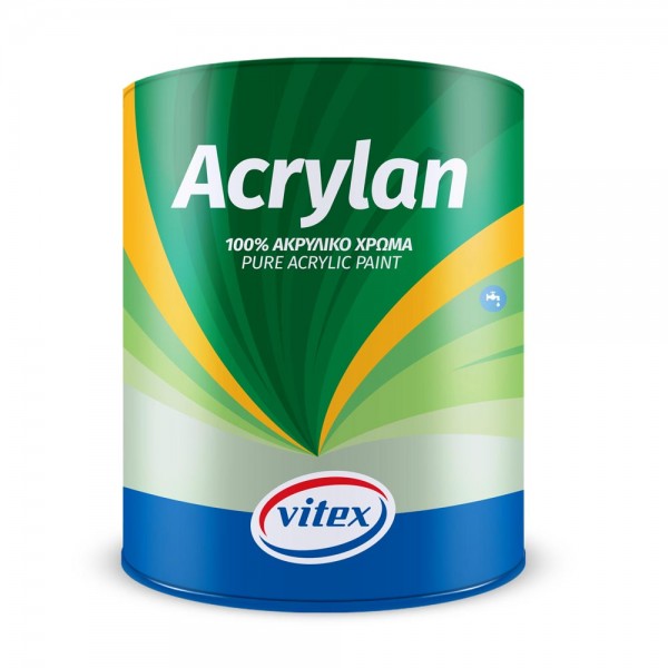 Vitex Acrylan 100% Ακρυλικό Χρώμα Λευκό 750ml