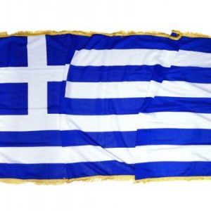 Σημαία ΕΛΛΑΣ με κρόσσι 60gr 1,5 x 0.90cm