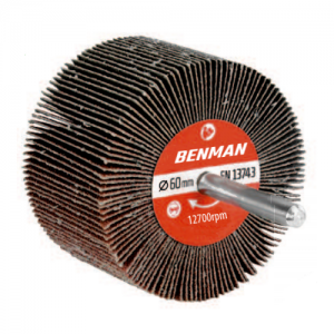 Benman Σμυριδόπανο Λείανσης Με Αξονάκι 6mm Φ30x15mm P80 - 72041
