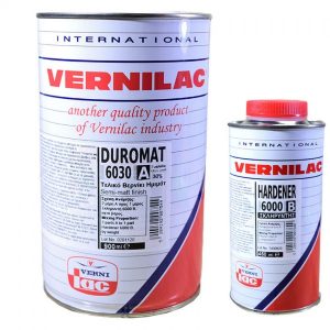 Vernilac Duromat 6030 Βερνίκι Ημιμάτ Α+Β 900ml + 450ml Hardener 6000B