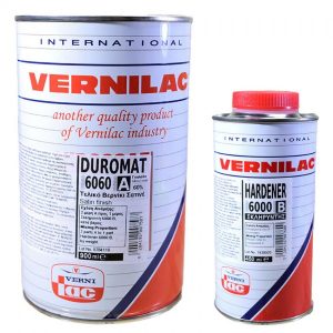 Vernilac Duromat 6060 Βερνίκι Σατινέ Α+Β 900ml + 450ml Hardener 6000B