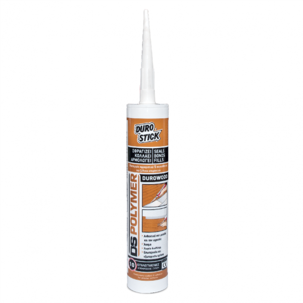 Durostick Durowood DS-Polymer Ελαστομερές σφραγιστικό & συγκολλητικό πολλαπλών χρήσεων 340gr οξυά