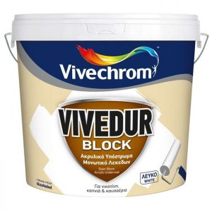 Vivechrom Vivedur Block Ακρυλικό Υπόστρωμα Μονωτικό Λεκεδων Νερού 3lt