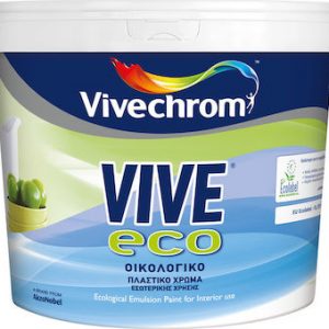 Vivechrom Vive Eco Πλαστικό Χρώμα No.30 Λευκό 3lt