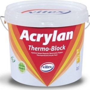 Vitex Acrylan Thermo-Block Θερμομονωτικό Χρώμα Λευκό 10lt
