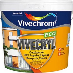 Vivechrom Vivecryl Eco Βάση D Έγχρωμο 9.7lt
