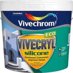 Vivechrom Vivecryl Silicone Eco Σιλικονούχο Χρώμα Βάση P Έγχρωμο 10lt