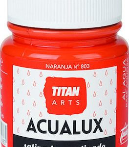 Titan Aqualux Satin Ακρυλικό Χρώμα Ζωγραφικής Νερού 100ml Naranja 803