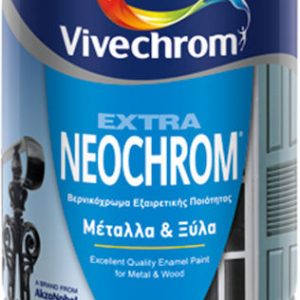 Vivechrom Neochrom Βερνικόχρωμα Μετάλλων - Ξύλων Μαύρο 2.5lt