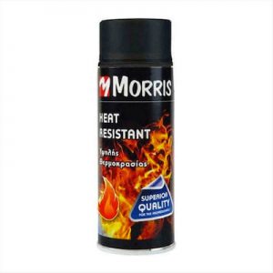 Morris Heat Resistant Lacquer 800°C Σπρέι Βαφής Υψηλής Θερμοκρασίας Μαύρο με Ματ Εφέ 400ml 28547