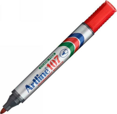 Artline 107 Μαρκαδόρος Ανεξίτηλος 1,5mm Κόκκινος