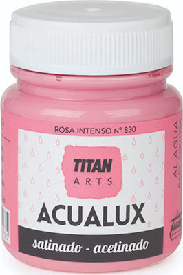 Titan Aqualux Satin Ακρυλικό Χρώμα Ζωγραφικής Νερού 100ml rosa intenso 830