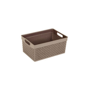 Καλάθι Rattan μπέζ 14x30x21cm