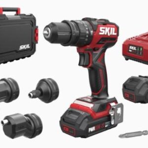 Κρουστικό Δράπανο Μπαταρίας «Compact brushless» Skil 3076 HC με 4 Εναλλάξιμα Τσοκ + 2 Μπαταρίες 2Ah + Φορτιστής & Βαλίτσα