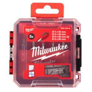 Σετ Τρυπανιών 5τεμ. Καρβιδίου για Γυαλί & Πλακίδια Milwaukee 4932479948